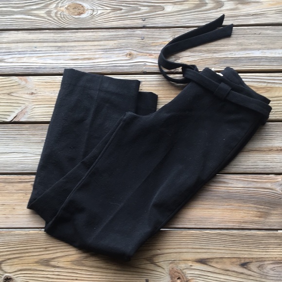 BA&SH belted twill straight leg pants - Picture 2 of 6
